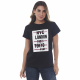 Camiseta Cidades 100% Algodão Preta Valentina T-shirt