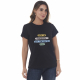 Camiseta “Transborda” 100% Algodão Preta Valentina T-shirt