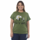 Camiseta Bem se Queira 100% Algodão Verde Musgo Valentina T-shirt