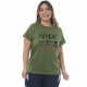 Camiseta Amor Flecha 100% Algodão Verde Musgo Valentina T-shirt