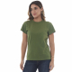 Camiseta Lisa 100% Algodão Verde Musgo Valentina T-shirt
