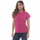 Camiseta Lisa 100% Algodão Rosa Pink Valentina T-shirt