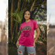 Camiseta “Andá cum Fé” 100% Algodão Rosa Pink Valentina T-shirt
