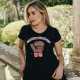 Camiseta Viscolycra “Eu que lute” Preto Valentina T-shirt