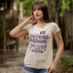 Camiseta Viscolycra “Mulheres Poderosas” Bege Valentina T-shirt