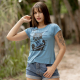 Camiseta Viscolycra “Dona Chica” Azul Valentina T-shirt