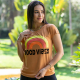 Camiseta Viscolycra Good Vibes Caramelo Valentina T-shirt