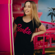 Camiseta Barbie Viscolycra Preta Valentina T-shirt