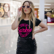 Camiseta “Come On Barbie” Viscolycra Preta Valentina T-shirt