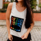 Regata Viscolycra “Retrô” Cinza Valentina T-shirt