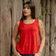 Regata Viscolycra Lisa Vermelha Valentina T-shirt 1