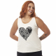Regata “Coração de Corações” Viscolycra Off White Valentina T-shirt
